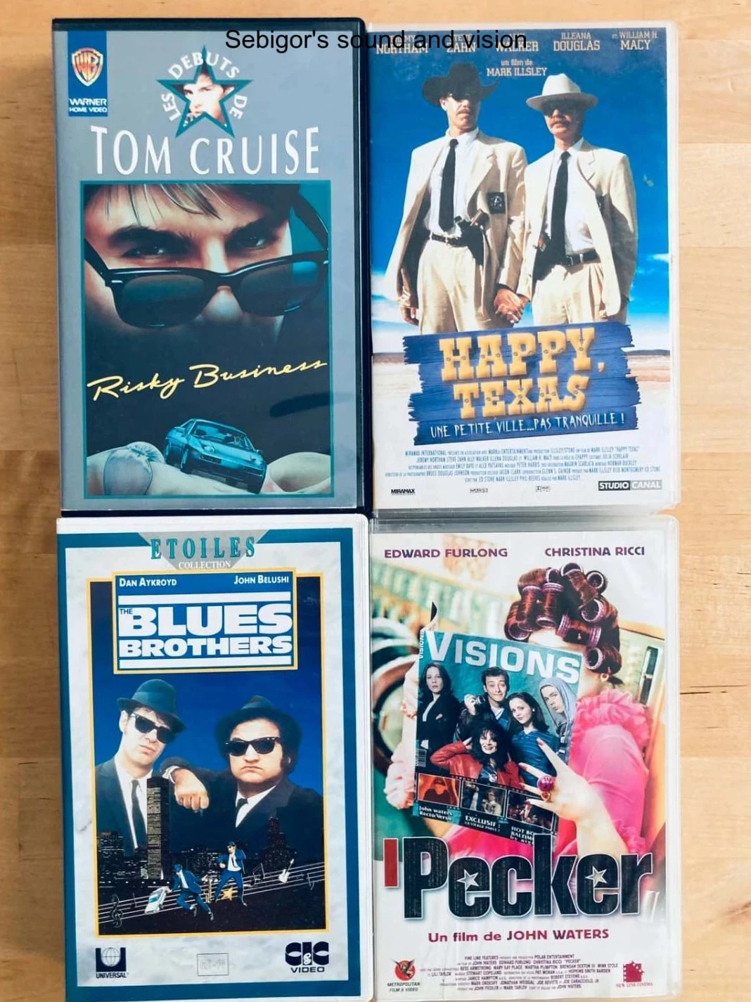 Lot 4 cassettes VHS spécial comédies US.